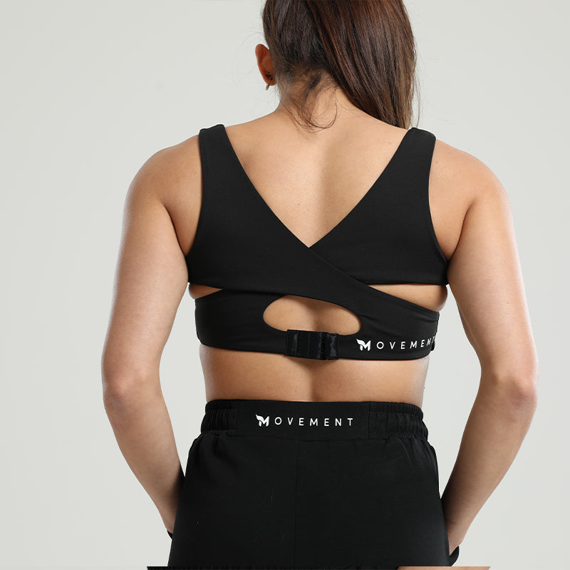 Cut Out Back High Support Sport Bra