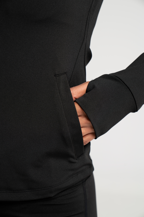 Training Jacket With Thumb Hole Palm Grip